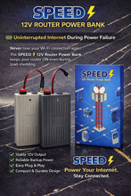 Speed 12V Router Power Bank – Mini UPS Backup Battery for WiFi Router - 20,000 mAh