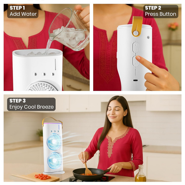 Portable Double-Ended Spray Fan مروحة رش محمولة مزدوجة الأطراف