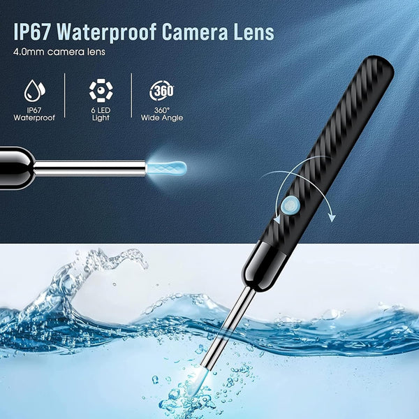 Rechargeable Smart Wireless Ear Camera Kit | Visual Ear Wax Removal Tool With Mobile Display